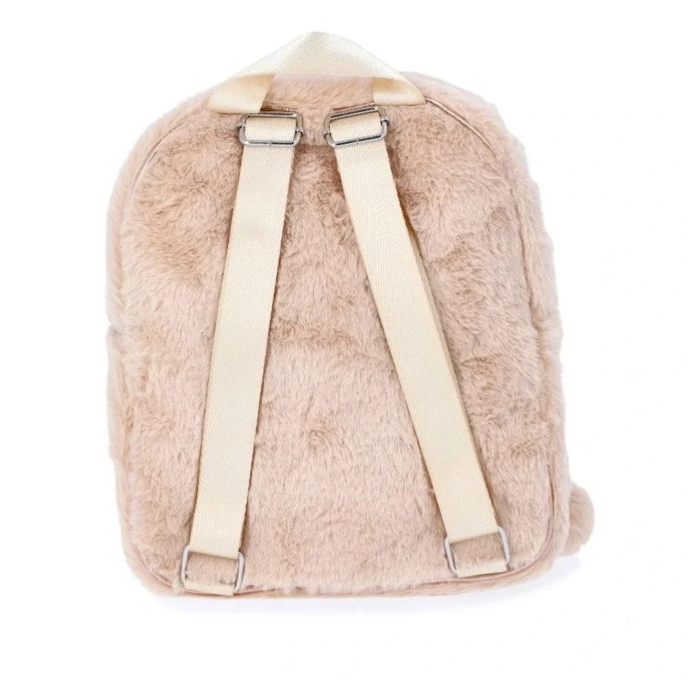 Wonder nation faux fur bear mini backpack NEW